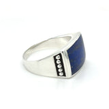 Large Lapis Lazuli Feature Ring Size 10.5