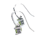Round Peridot Faceted Fancy Earrings