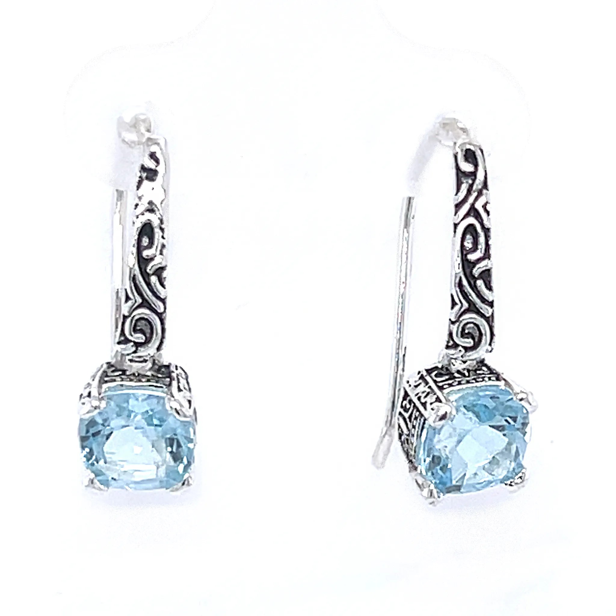 Round Peridot Faceted Fancy Earrings