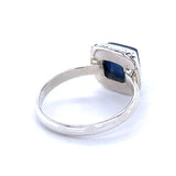 Blue Kyanite Cabochon Ring