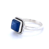 Blue Kyanite Cabochon Ring