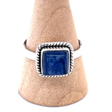 Blue Kyanite Cabochon Ring