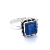 Blue Kyanite Cabochon Ring