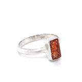 Sunstone Faceted Ring