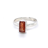 Sunstone Faceted Ring