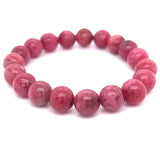 Rhodonite Bead Bracelet