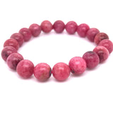 Rhodonite Bead Bracelet