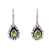 Peridot Sterling Silver Drop Earrings