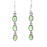 Peridot Multi Drop Sterling Silver Earrings