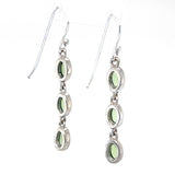 Peridot Multi Drop Sterling Silver Earrings