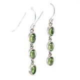 Peridot Multi Drop Sterling Silver Earrings