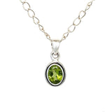 Peridot Silver Necklace