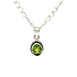 Peridot Silver Necklace