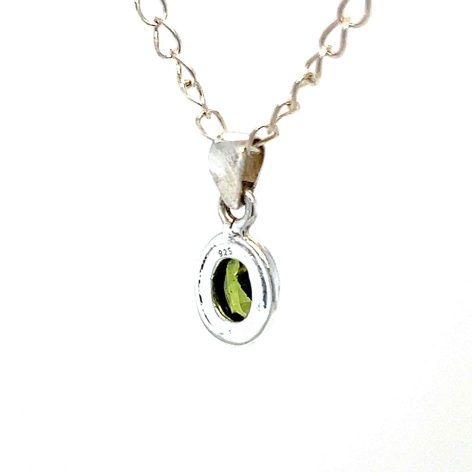 Peridot Silver Necklace