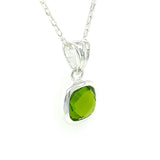 Peridot Silver Pendant