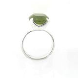 Faceted Peridot Ring