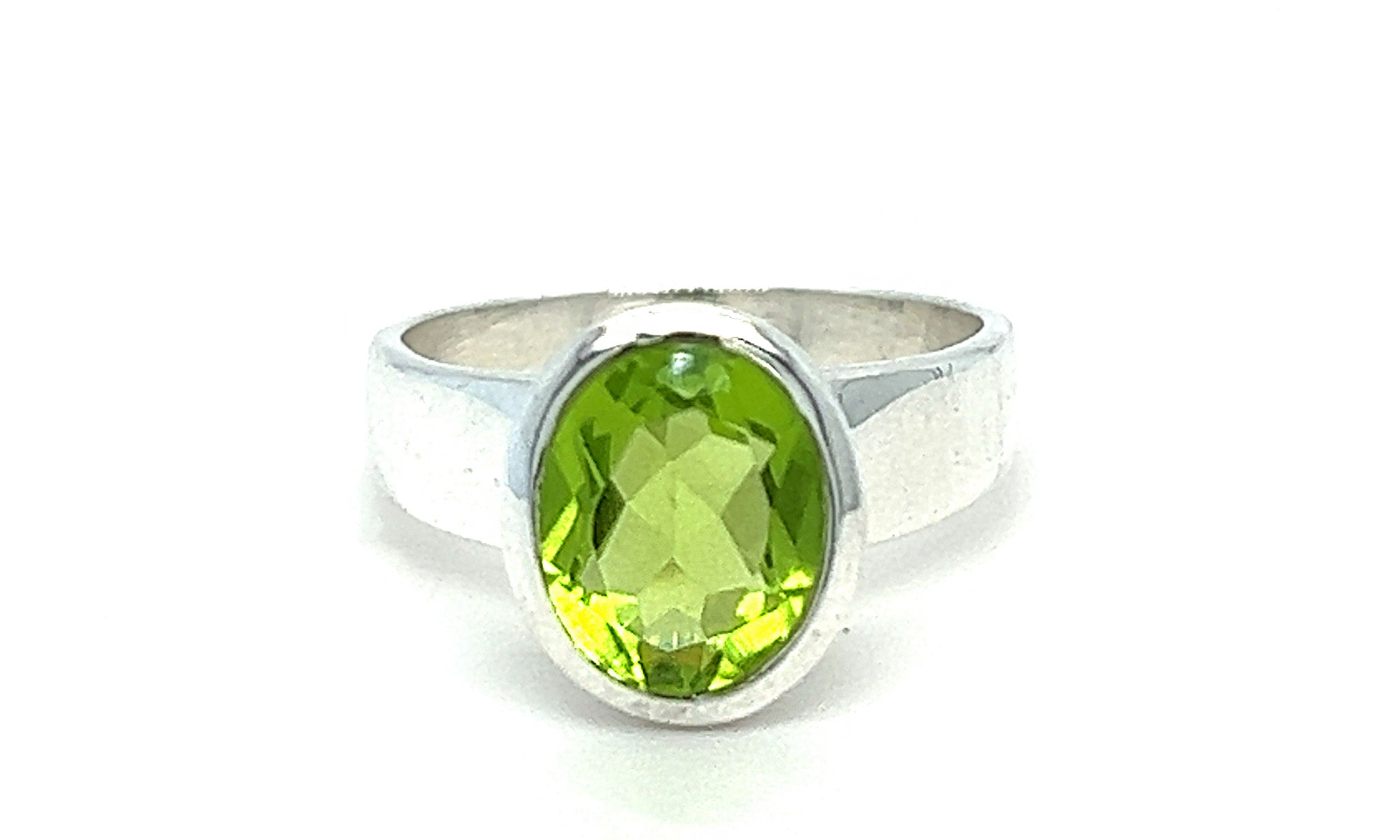Peridot Silver Ring
