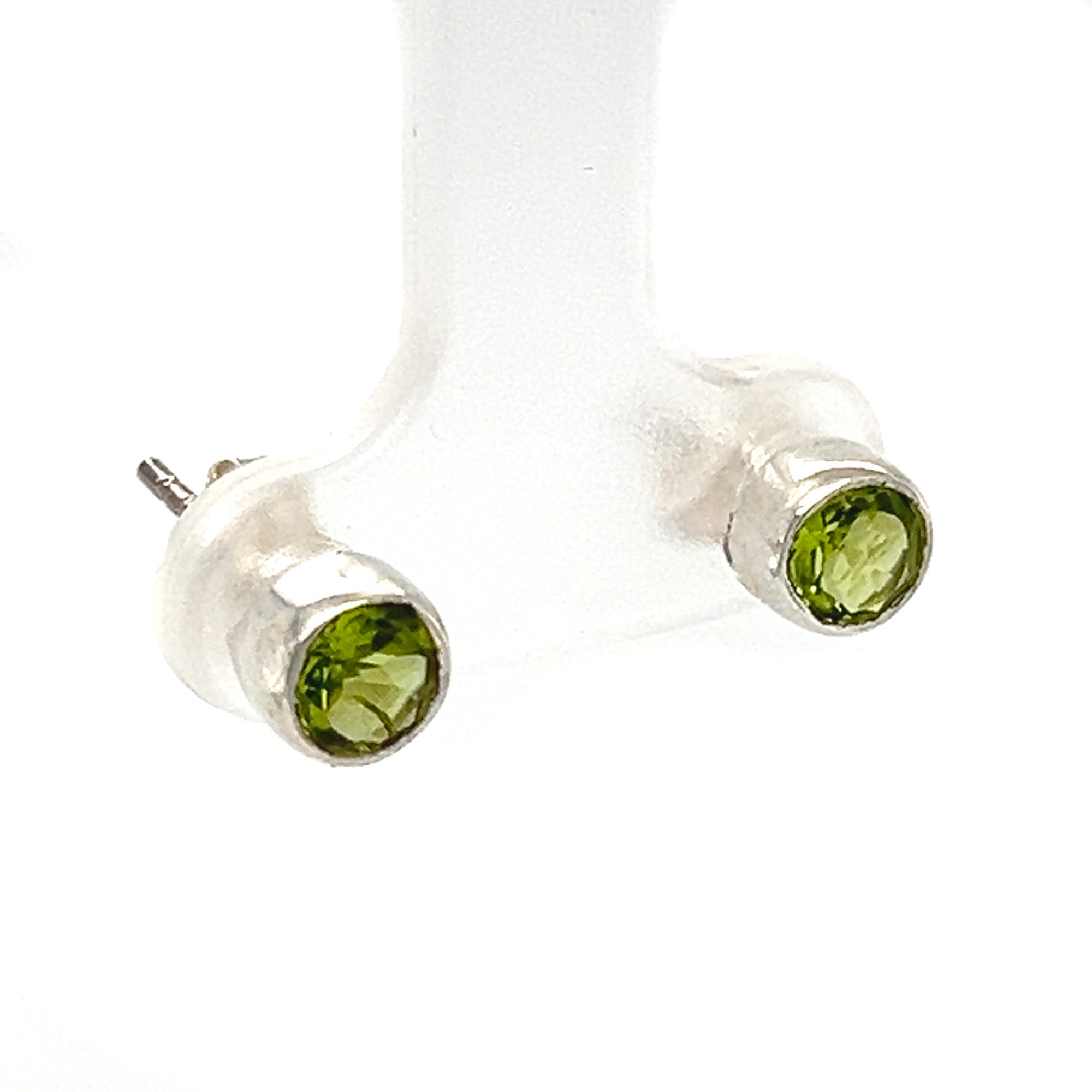 Peridot Stud Earrings