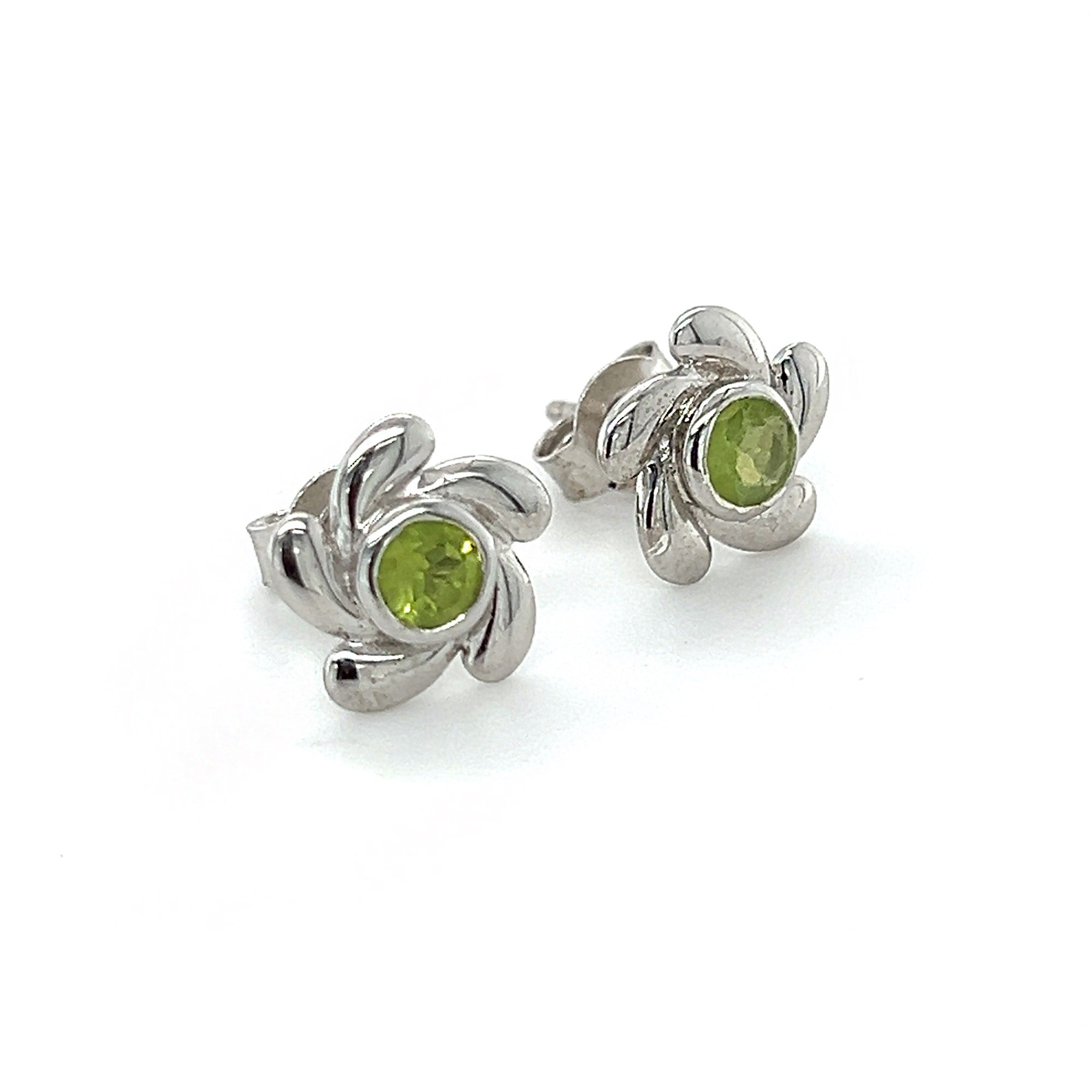 Peridot Stud Earrings