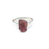 Pink Tourmaline Raw Ring