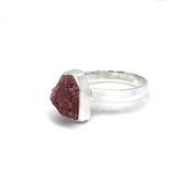 Pink Tourmaline Raw Ring