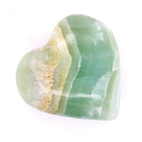 Polished Pistachio Calcite Heart