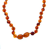 Baby Amber Round Bead Necklace