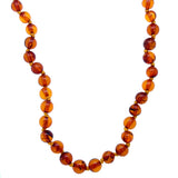 Baby Amber Round Bead Necklace