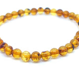 Baltic Amber Round Bead Bracelet