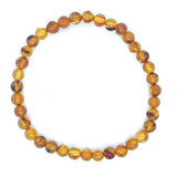 Baltic Amber Round Bead Bracelet