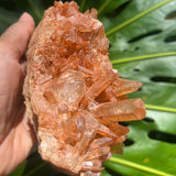 Tangerine Quartz Cluster from Brazil