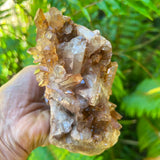 Large Tangerine Quartz Cluster