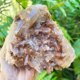 Large Tangerine Quartz Cluster