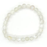 Moonstone Round Bead Bracelet
