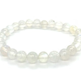 Moonstone Round Bead Bracelet