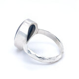 Ammolite Silver Ring