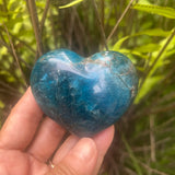 Blue Apatite Polished Heart