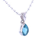 Faceted Blue Apatite Pendant
