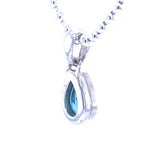 Faceted Blue Apatite Pendant