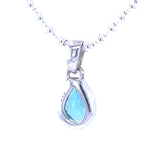 Faceted Blue Apatite Pendant