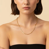 Gold Plated Paper Clip Adjustable Chains 2mm 18"