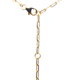 Gold Plated Paper Clip Adjustable Chains 2mm 18"