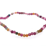 Multi Tourmaline Micro Bead Bracelet