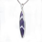 Chevron Amethyst Necklace