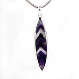 Chevron Amethyst Necklace