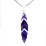 Chevron Amethyst Necklace