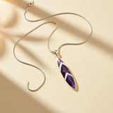 Chevron Amethyst Necklace