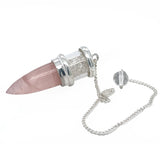Rose Quartz Herkimer Pendulum