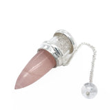 Rose Quartz Herkimer Pendulum
