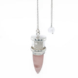 Rose Quartz Herkimer Pendulum